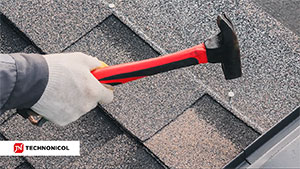 Installation of pitched roofing with shingles by TECHNONICOL (subtitles)