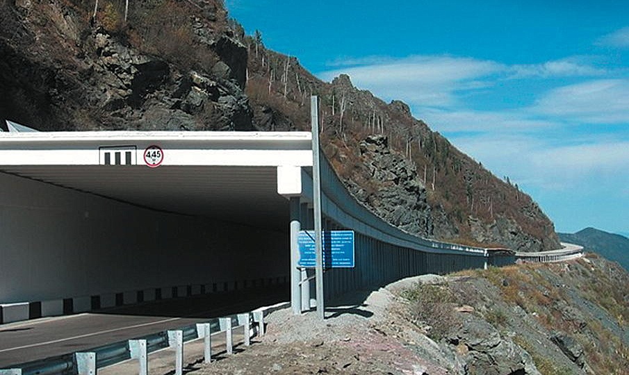 Avalanche Shed on the Road M-54
